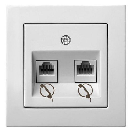 Розетка телефонная RJ-11 без рамки LIREGUS EPSILON 28-031