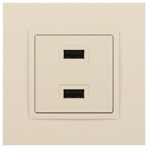 Розетка 2хUSB type A без рамки Эра Эра Elegance 14-4110-02