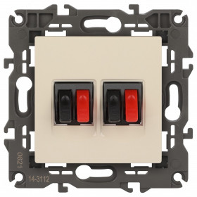 Розетка акустическая без рамки Эра Эра Elegance 14-3112-02