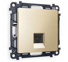 Розетка Ethernet RJ-45 и со шторками, без рамки Ambrella Volt ALFA MA612005