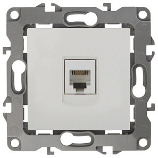Розетка телефонная RJ-11 без рамки Эра Эра 12 12-3105-01
