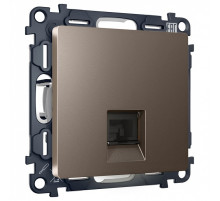 Розетка Ethernet RJ-45 и со шторками, без рамки Ambrella Volt ALFA MA642005