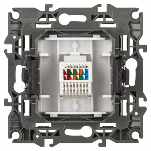 Розетка Ethernet RJ-45 без рамки Эра Эра 12 12-3107-01М