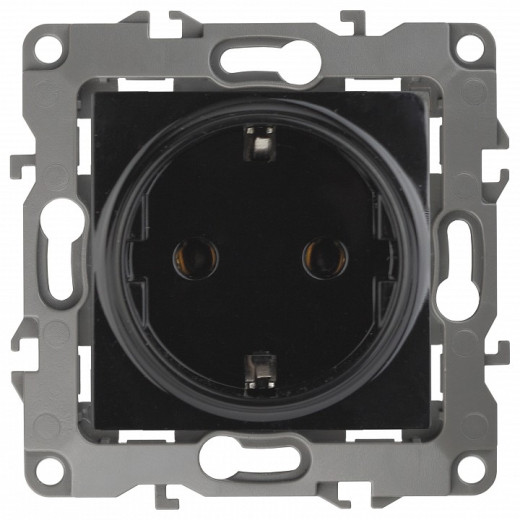 Розетка с заземлением, без рамки Эра Эра 12 12-2101-06