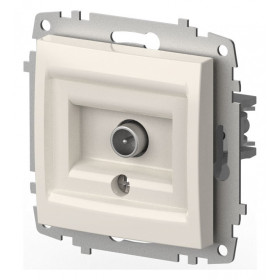 ТВ-розетка проходная без рамки Elbi Eleсtriс Zena Vega 609-010200-272