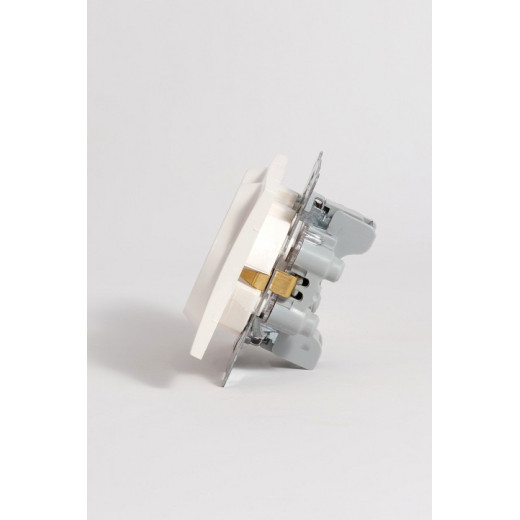 Розетка двойная с заземлением, без рамки Elbi Eleсtriс Zena Vega 609-010200-907