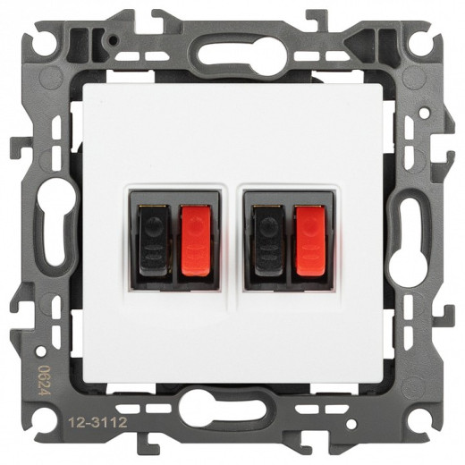 Розетка акустическая без рамки Эра Эра 12 12-3112-01М