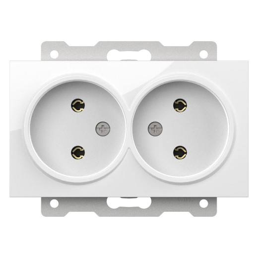 Розетка двойная без заземления, без рамки Elbi Eleсtriс Zena Vega 609-015600-908