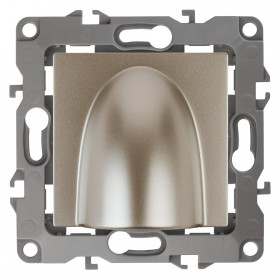 Розетка для вывод кабеля без рамки Эра Эра 12 12-6003-04