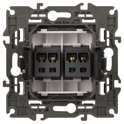 Розетка акустическая без рамки Эра Эра Elegance 14-3112-01М