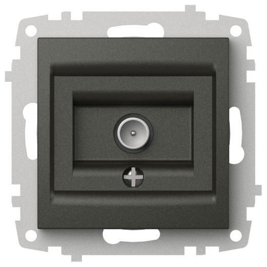 ТВ-розетка проходная без рамки Elbi Eleсtriс Zena Vega 609-011100-272