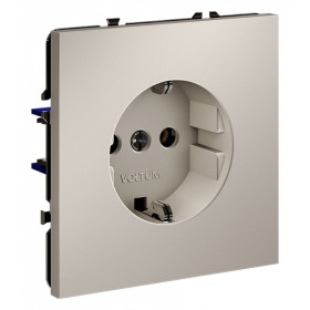 Розетка с заземлением, без рамки Voltum S70 VLS040103
