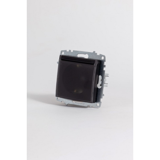 Розетка с заземлением с крышкой, без рамки Elbi Eleсtriс Zena Vega 609-014800-218