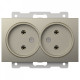 Розетка двойная без заземления, без рамки Elbi Eleсtriс Zena Vega 609-011400-908