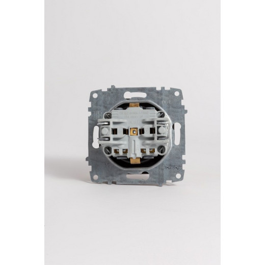 Розетка с заземлением и со шторкой, без рамки Elbi Eleсtriс Zena Vega 609-014800-243