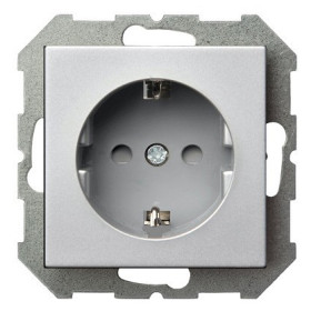 Розетка с заземлением и со шторкой, без рамки LIREGUS EPSILON 28-1753