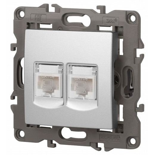 Розетка Ethernet RJ-45 без рамки Эра Эра Elegance 14-3108-03
