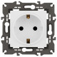 Розетка с заземлением и со шторкой, без рамки Эра Эра Elegance 14-2102-01М