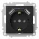 Розетка с заземлением и со шторкой и 2хUSB type A, без рамки Elbi Eleсtriс Zena Vega 609-014800-317