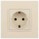 Розетка с заземлением и со шторкой, без рамки Эра Эра Elegance 14-2102-02