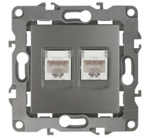 Розетка двойная Ethernet RJ-45 без рамки Эра Эра 12 12-3108-12