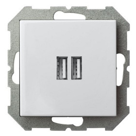 Розетка 2хUSB type A без рамки LIREGUS EPSILON 28-0352