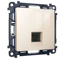 Розетка Ethernet RJ-45 и со шторками, без рамки Ambrella Volt ALFA MA312005