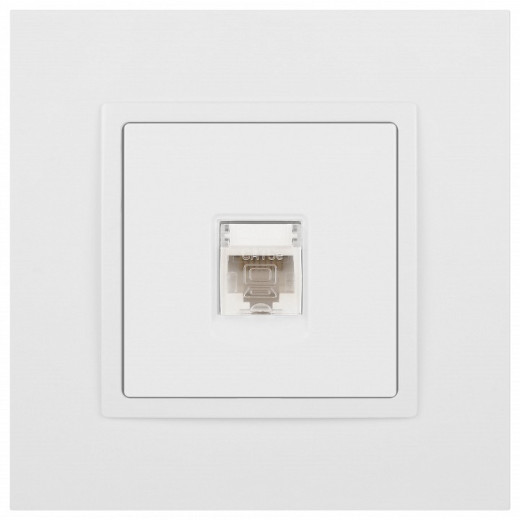 Розетка Ethernet RJ-45 без рамки Эра Эра Elegance 14-3107-01М