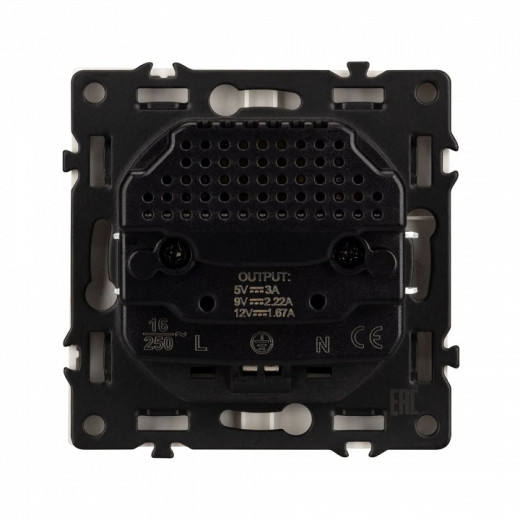 Розетка с заземлением и 2хUSB type A, без рамки Arlight SCT 054284