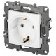 Розетка с заземлением и со шторкой, без рамки Эра Эра 12 12-2101-01М
