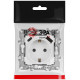 Розетка с заземлением и со шторкой и 2хUSB, без рамки Эра Эра 12 12-4108-01