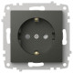 Розетка с заземлением и со шторкой, без рамки Elbi Eleсtriс Zena Vega 609-011100-243