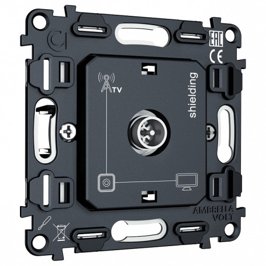 Механизм ТВ-розетки оконечная Ambrella Volt QUANT VM199