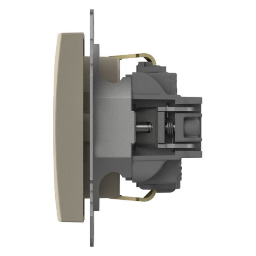 Розетка с заземлением и со шторкой, без рамки Elbi Eleсtriс Zena Vega 609-010300-243
