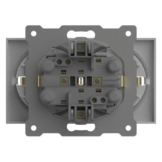 Розетка двойная с заземлением, без рамки Elbi Eleсtriс Zena Vega 609-015600-907
