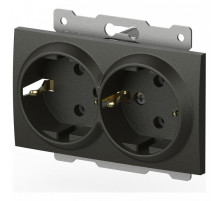 Розетка двойная с заземлением, без рамки Elbi Eleсtriс Zena Vega 609-011100-907