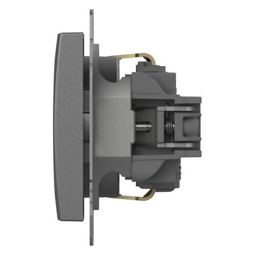 Розетка с заземлением и со шторкой, без рамки Elbi Eleсtriс Zena Vega 609-011000-243