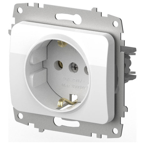 Розетка с заземлением, без рамки Elbi Eleсtriс Jazz 607-010200-217