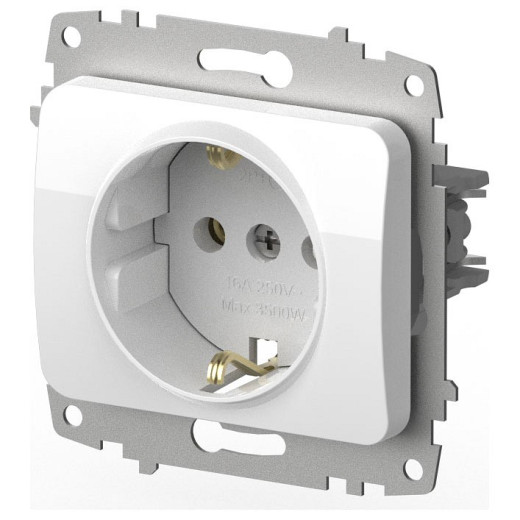 Розетка с заземлением, без рамки Elbi Eleсtriс Jazz 607-010200-217