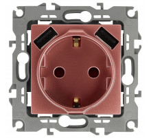Розетка с заземлением и со шторкой и 2хUSB, без рамки Эра Эра 12 12-4109-14