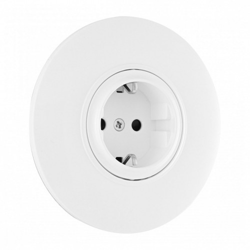Розетка с заземлением и со шторкой Arte Milano SET08-1 SET08-1-40-1 white