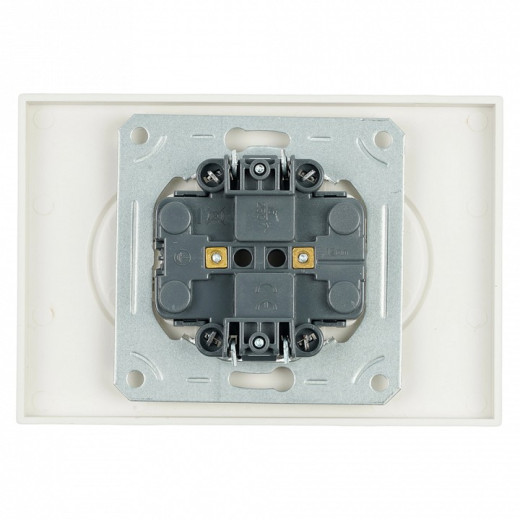Розетка двойная без заземления и со шторкой, без рамки Stekker RST10-5116-08 49903