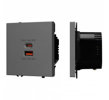 Розетка 2хUSB type A и C без рамки Arlight SCT 054319