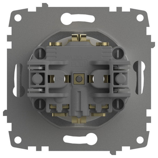 Розетка с заземлением, без рамки Elbi Eleсtriс Jazz 607-010200-217