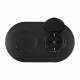 Розетка с заземлением и шторкой, с крышкой Arte Milano SET08-2 SET08-2-41-1x2 black