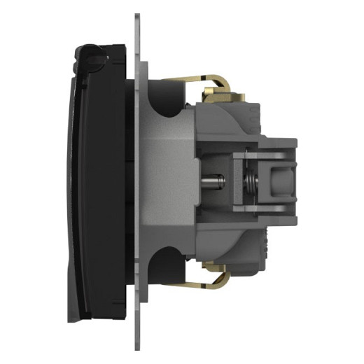 Розетка с заземлением с крышкой, без рамки Elbi Eleсtriс Zena Vega 609-014800-218