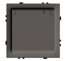 Розетка с заземлением и со шторкой, без рамки с крышкой Stekker Эмили 49933