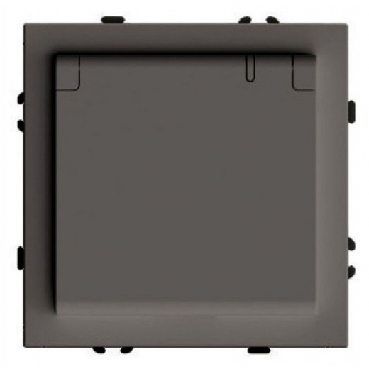 Розетка с заземлением и со шторкой, без рамки с крышкой Stekker Эмили 49933