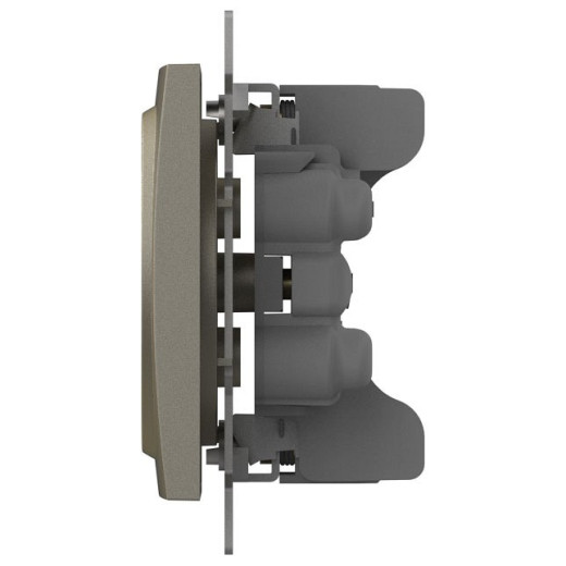 Розетка двойная без заземления, без рамки Elbi Eleсtriс Zena Vega 609-011400-908