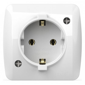Розетка с заземлением Elbi Eleсtriс Alsu 7 504-010200-217